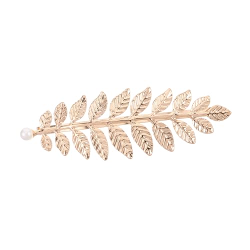 UKCOCO Goldene Metall Haarspangen Snap Barrettes Stilvolle Alligator Clips Hochzeit Party Haar Dekorationen Zubehör Für Frauen Damen von UKCOCO
