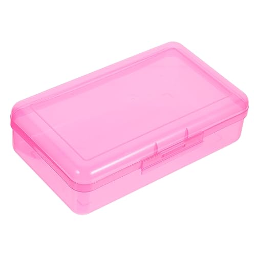 UKCOCO Große Kunststoff Stiftebox mit Deckel Langlebige Schreibwarenbox für Bleistifte und Zubehör Transparenter Organizer für Schule und Büro Praktische Aufbewahrung für Stifte und von UKCOCO