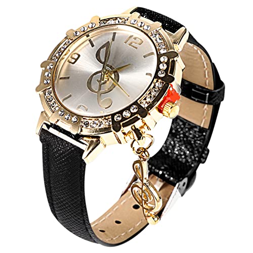 UKCOCO Gürteluhr Mit Diamanten Damenuhr Aus Metall Metallarmbanduhr Damenarmbanduhren Damen Kleid Uhren Freizeit Geschenk Für Frauen Knopfbatterie Lässige Uhr Einstellbar Mädchen von UKCOCO