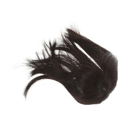 UKCOCO Haar Topper für Frauen mit Dünner Werdendem Haar Synthetisches Unsichtbares Haarteil Leichtes Komfortables Haarstück zur Abdeckung von Weißen Haaren Einfach zu Befestigen Tragen von UKCOCO