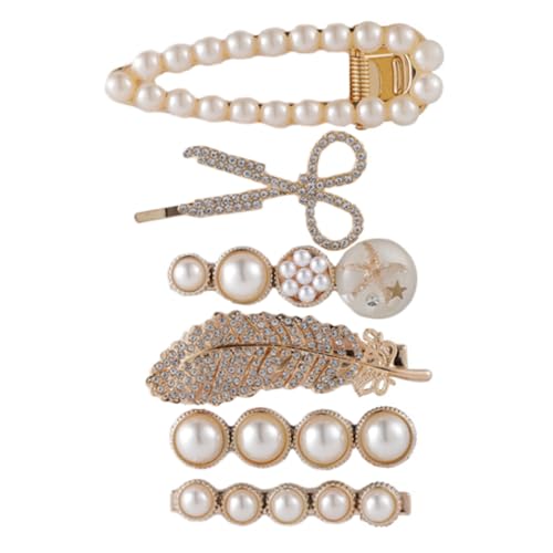 UKCOCO Haarspange Mit Perlen Kreative Haar Klemme Aus Kopfschmuck Für Frauen Und Mädchen Haar Styling Clip von UKCOCO