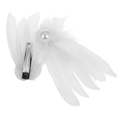 UKCOCO Weißer Kopfschmuck Ballett Haarspangen Mit Perlen Tanzen Kostüm Zubehör Haarschmuck Für Mädchen Hochzeit Party von UKCOCO