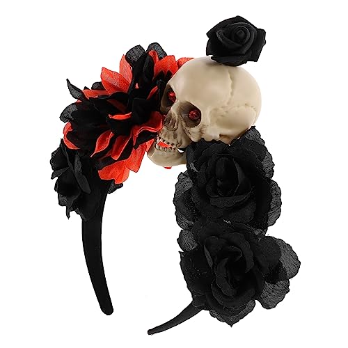 UKCOCO Halloween Stirnband mit Schädel Design Kopfbedeckung für Halloween Partys und Cosplay Langlebiges Material für Erwachsene Festlichkeiten und Tägliche von UKCOCO