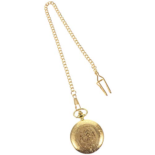 UKCOCO Retro Taschenuhr Mit Kette Elegante Quartz-Uhr Im Vintage-Design Für Männer Und Frauen Accessoire Für Zu Weihnachten Geburtstagen Und Jubiläen von UKCOCO