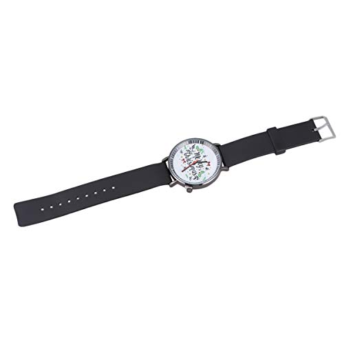 UKCOCO Junge Quarzuhr Freizeituhren Für Damen Perfektes Für Weihnachten Herren-Armbanduhr Modeuhr Jungs Uhren Jungen Santa Uhr Modisch Und Vielseitig Frohe Weihnachten Student von UKCOCO