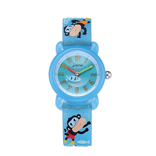UKCOCO Kinderuhren Für Mädchen Jungs Schauen Zu Uhr Für Grundschulkinder Cartoon-Uhren Für Kinder Cartoon-Uhr Für Kinder Armbanduhr Für Kinder Zeichentrickuhr Für Kinder 3D Junge von UKCOCO