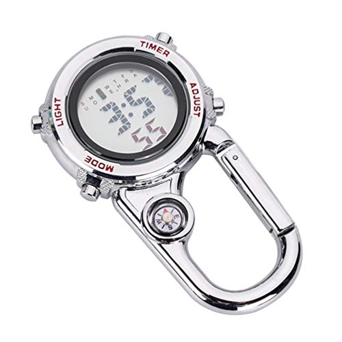 UKCOCO 1 Stück Taschenuhr Hängeuhr Reversbrosche Uhr Montre Hängeuhr Taschenuhr Digital Clip Uhr Arzt Taschenuhr Uhren Uhr Für Outdoor-Aktivitäten Outdoor-Uhr Gürtel Zinklegierung von UKCOCO