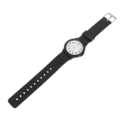 UKCOCO Studenten-quarzuhr Kinderuhren Kinder Uhren Für Jungs Boys Kinderuhr Digital Lernuhr Armbanduhr 5 Euro Geschenke Für Mädchenuhren Uhr Lernen Abs Fräulein Einfach Lederriemen Weiß von UKCOCO