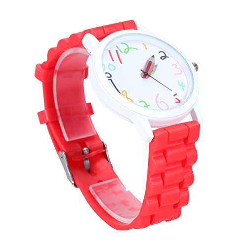 Silikon Uhr Kinderuhr Kinderquarzuhr Farbige Zifferblatt- Uhr Watch für M?dchen Silikon- Uhr für Kinder M?dchen Cartoon Kinderuhr Kinderuhr für M?dchen Jungs Kinder Armbanduhr von UKCOCO