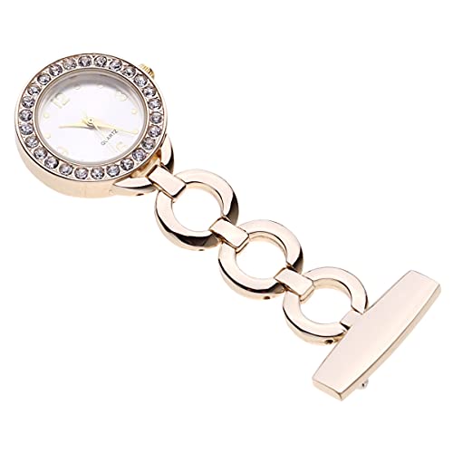 UKCOCO Praktische Taschenuhr Zubehör Fob Uhr- Chic Roll Diamant Taschenuhr Revers Pin für Clip- Auf H? Medizinische Taschenuhr für M?nner Pick Up Exquisite Detail Taschenuhr von UKCOCO