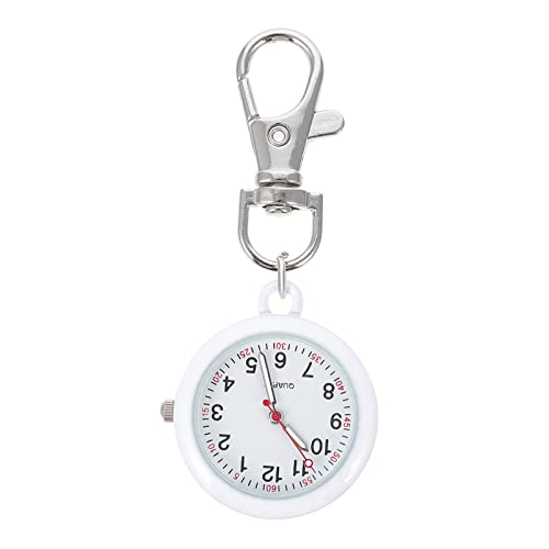 UKCOCO Uhr Taschenuhr Schwesternuhr Ansteckuhr Quarzuhr Krankenschwesteruhr Analoge Quarzwerk Pflegeuhr Pflege Pulsuhr Fob Uhr Geschenk für Arzt Damen Mädchen von UKCOCO