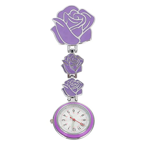 Uhr Taschenuhr Schwesternuhr mit Clip Ansteckuhr Brosche Krankenschwesteruhr Fob Uhr Pflegeuhr Armbanduhr Quarzuhr für Arzt Damen Sanitäter Student Geschenke von UKCOCO