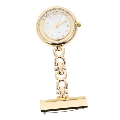 UKCOCO Präzisionsuhr Krankenschwestern FOB Watch Rhinestone Quarz Uhr Revers Pin Taschenuhr Clip- On Women FOB- Uhr Tolle für Krankenschwestern Ärzte Jeder Andere Ansteckuhr von UKCOCO