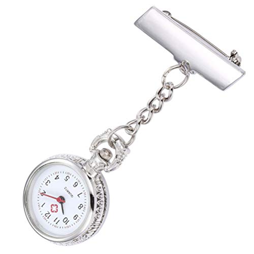 UKCOCO Krankenschwestern Watch Clip Uhren Multifunktions Digital Fob Pocketuhren Runde H?ngende Pin- On Brosche FOB Watch für 2022 Abschlusslehrer Studenten Geschenke von UKCOCO