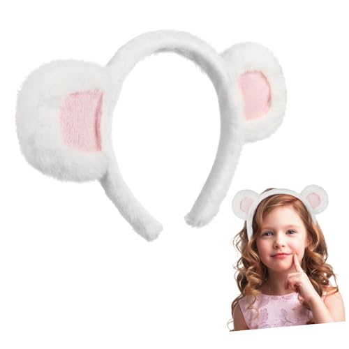 UKCOCO Kuscheliges Bärenohren Stirnband aus Hochwertigem Weiches Bequemes Party Haarreif für Mädchen für Cosplay Geburtstagsfeiern Weihnachtsfeiern und Maskenbälle von UKCOCO