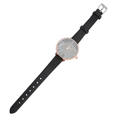 UKCOCO 1stück Armbanduhr Mit Lederarmband Quarz Uhr Für Alltag Elegante Digitale Anzeige Präzise Zeitmessung Für Und Modische Akzente von UKCOCO
