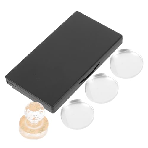 UKCOCO Leere Lidschattenpalette mit Runden Aluminium Pfännchen Rechteckiges Schwarzes Make Up Tablett mit Spiegel Wiederverwendbar Stabil und Langlebig DIY Kosmetikbehälter für Concealer von UKCOCO