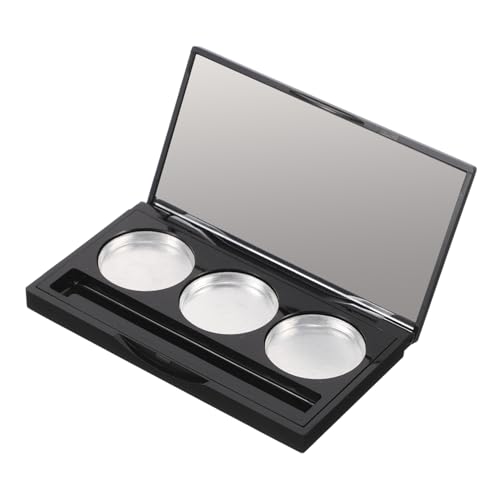 UKCOCO Leere Nachfüllbare Fächer Lidschattenpalette mit Pinselhalter Magnetische Make Up Box für Lidschatten und Kompakter Kosmetikbehälter für Reisen und DIY Blush Aufbewahrung von UKCOCO