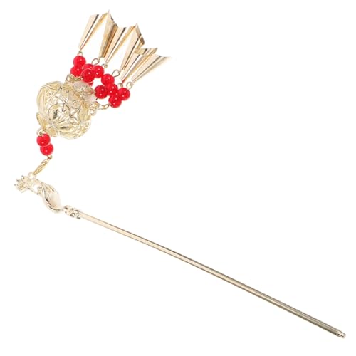 UKCOCO Leuchtender Hanfu Haarstab mit Quaste Antiker Stil Haarnadel für Hochsteckfrisuren Eleganter Haarschmuck für Damen Robustes Metallmaterial für Jede Haarstruktur von UKCOCO