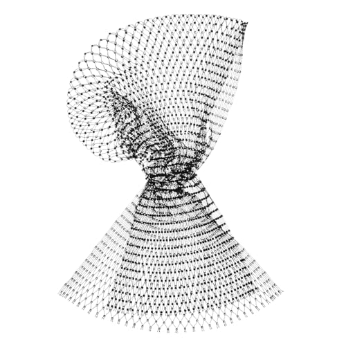 UKCOCO Strass Netz Stirnband Damen Elastisch Haarband Bandana Schal Kopftuch Netz-haarbandana Netz-haarschal von UKCOCO