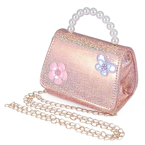 UKCOCO Mini Perlenhandtasche Kleine Handtasche Mädchen Kind Schulter Blumen- Kette Tasche Perle Handtasche Golden UKCOCO Mini Perlenhandtasche Kleine Handtasche Mädchen Kind Schulter Blumen- Kette Tasche Perle Handtasche Golden von UKCOCO