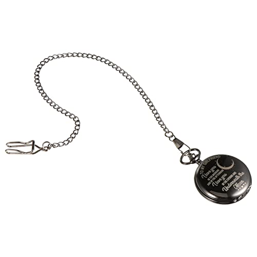 UKCOCO Moderne Taschenuhr Mit Individuellem Schriftzug Elegante Quarz-hängenuhr Für Damen Und Herren Als Für Ihre Liebste Mit Stabiler Kette Für Langanhaltenden Gebrauch von UKCOCO