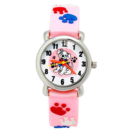 UKCOCO Modeuhr 3D Liebe Herz Cartoon Uhr Kreative Schöne Hundemuster Armbanduhr Kinder Kinder wasserdichte Uhr von UKCOCO