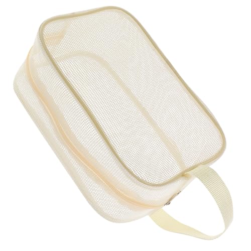 UKCOCO Netz-duschtasche Mit Reißverschluss Schnelltrocknend Für Reise Fitnessstudio Strand Als Kosmetiktasche Und Toilettenartikel-Organizer Feuchtigkeitsabweisend Mit Netzmaterial Für von UKCOCO