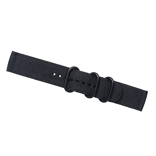 UKCOCO 18mm Nylon Uhrenarmband Strapazierfähiges 2-Gelenk Band Edelstahlverschluss für Herren und Damen Geeignet für Fitness und Freizeit von UKCOCO