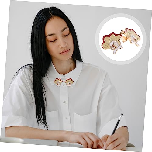 UKCOCO Pilz Brosche Kleidungsclip Bunter Emaille Anstecker für Damen Strickjacke Niedlicher Schalhalter Wiederverwendbarer Cardigan Clip als Modisches Accessoire für Freizeit und von UKCOCO