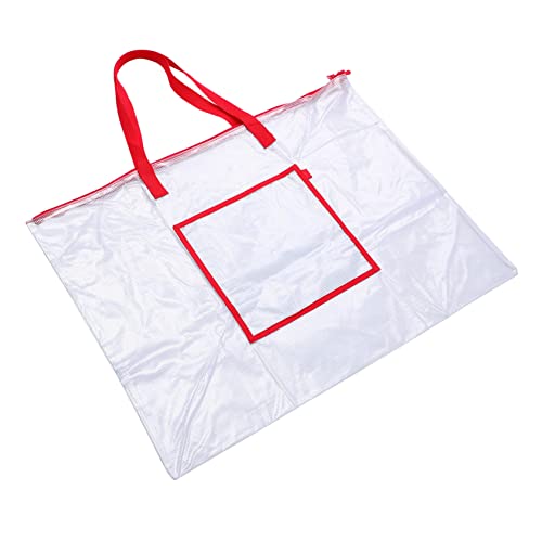 UKCOCO Praktische Transparente Organizer für Poster und Bulletin Boards für Kunstprojekte und Unterrichtsmaterialien mit Strapazierfähigem Reißverschluss und Zusätzlicher von UKCOCO