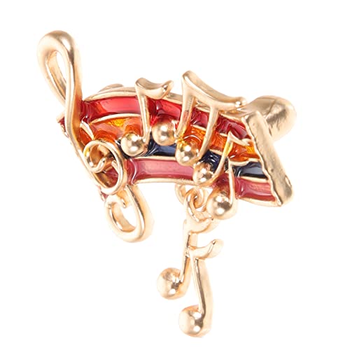 UKCOCO Regenbogen Notenschlüssel Anstecknadel Brosche für Damen Kreative Mode Accessoire Stabile Befestigung Vielseitig für Kleidung Schals Hüte Geschenkidee für Besondere Anlässe von UKCOCO