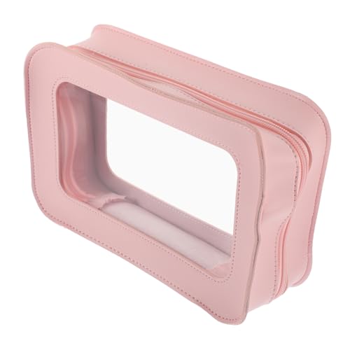 UKCOCO Reisetasche für Make Up Damen Wiederverwendbare wasserdichte Kosmetiktasche Transparentem PVC Geräumige Schminktasche für Outdoor Business und Freizeit Stilvoll und Langlebig von UKCOCO