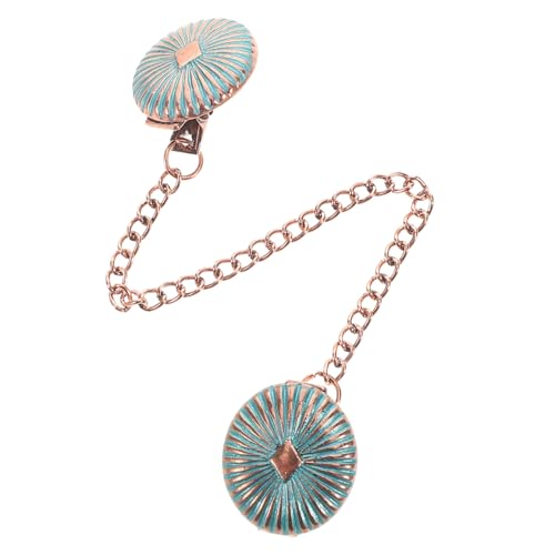 UKCOCO Runde Ketten Strickjacken Clip für Damen Multifunktionaler Schal und Pullover Clip Modischer Taillen Eleganter Kleidungsschmuck Einfach Anzubringen Entfernen von UKCOCO