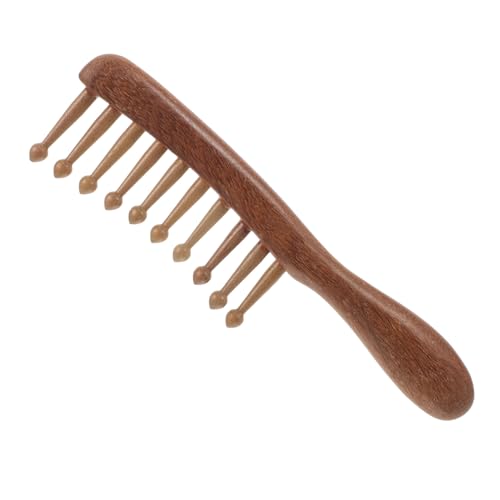 UKCOCO Sandelholz Massagekamm aus Holz für Damen und Herren Ergonomischer Handgriff Entwirrt Haare Fördert Entspannende Kopfmassage Langlebiges und Stilvolles Accessoire von UKCOCO