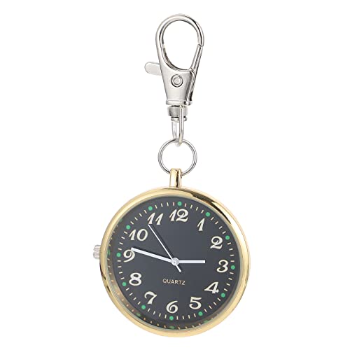UKCOCO Arabic Ziffern Design Schlüsselanhänger Uhr Für Ärzte Langlebige Taschenuhr Mit Großem Für Senioren Und Für Täglichen Gebrauch von UKCOCO