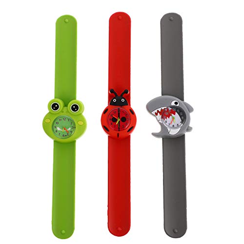 UKCOCO 3stücke Kinderuhr Cartoon Design Bequeme Armbanduhr Für Jungen Und Mädchen Für Unterricht Langlebig Und von UKCOCO