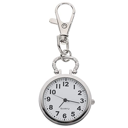 UKCOCO Schlüsselanhänger Personalisiert Quarz Taschenuhr ?e H?ngende FOB Watch Clip auf Revers Uhr mit Schlüsselanh?nger für Krankenschwestern ?rzte H?ngende Taschenuhr Zubehör von UKCOCO