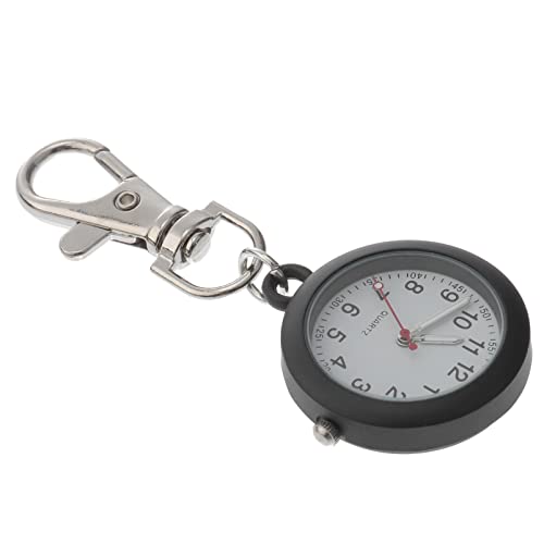 UKCOCO Schwesternuhr Mit Clip Taschenuhr Schlüsselanh?nger Praktische Schlüsselring Taschenuhr Leichte Metall Vintage Taschenuhr Keychain Watch für Eine Oder Gebrochene Taschenuhr Sanitäter Uhr von UKCOCO