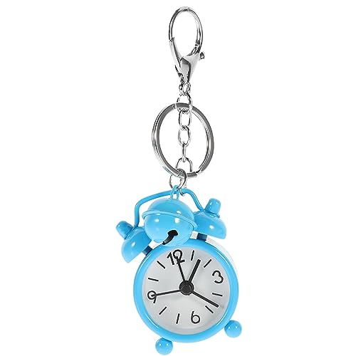 UKCOCO Stilvolle Uhr 1PC Mini Clock Keychain Wecker Keyring Kreative Schlüsselhalter Tasche Anhänger Geschenkschlüsselkette für Studenten Himmelblau von UKCOCO