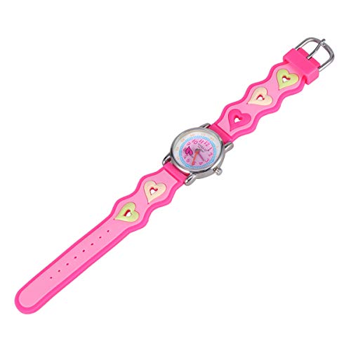 UKCOCO 1stück Silikon Armbanduhr Für Junge Mädchen wasserdichte Süße Cartoon-Uhr in Rosatönen Für Jungen Und Mädchen Perfektes Zeitbewusstsein Und Stil von UKCOCO