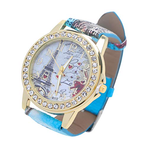 UKCOCO Armbanduhren Für -pu-Uhr Verstellbare Uhr Strass Uhr Damenuhr Einstellbar Fräulein von UKCOCO