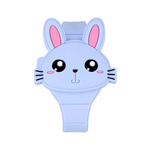 UKCOCO Silicone Kinderuhr Im Cartoon-Design Form Klappuhr Elektronische Armbanduhr Geburtstagsgeschenk Partytüten Für Jungen Und Mädchen Himmelblau von UKCOCO