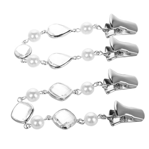 UKCOCO Strickjacken Clips mit Quadratischem und Tropfenförmigem Strass Vielseitiger Taillenspanner und Schalhalter für Damen Dekorative Broschen mit Schmetterlingsdesign Peep Schutz von UKCOCO