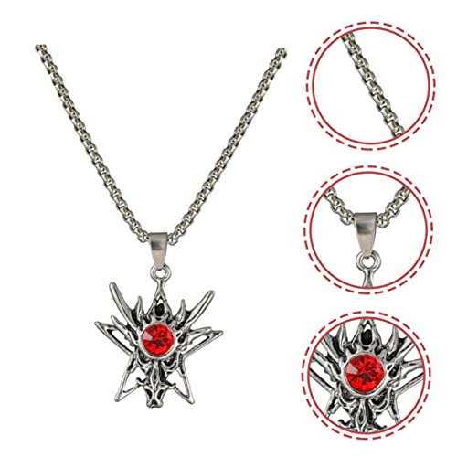 UKCOCO Stylische Gothic Herren Halskette mit Drachenanhänger Schmuck für Männer Punk Kette Langlebig und für Alltag und Besondere Anlässe von UKCOCO