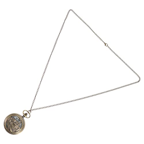 UKCOCO Pocket Watch Vintage Quarz Uhr Mit Kette Retro Design Für Und Tragbare Taschenuhr Mit Großem Für Und Besondere Anlässe von UKCOCO
