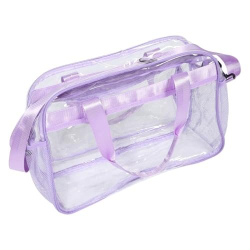 UKCOCO Transparente Sporttasche Für Damen Großes Volumen Multifunktional Als Handtasche Fitness Und Reisetasche Strapazierfähigem PVC Für Strand Und Arbeiten von UKCOCO