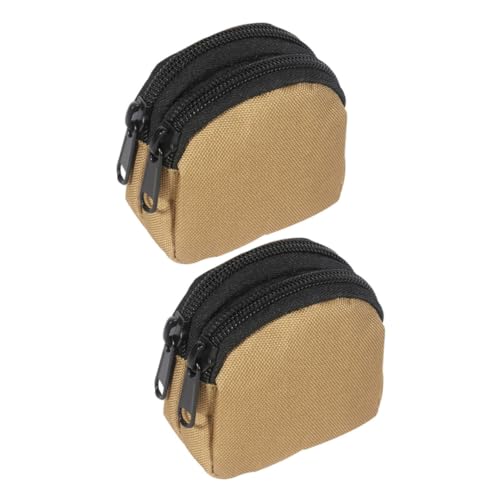 UKCOCO Münzbeutel Klein Mit Reißverschluss Mini-Geldbeutel Für Münzen Und Karten Praktischer Organizer Zum Befestigen An Gürtel Oder Geeignet Für Männer Und Frauen Für Reisen Und von UKCOCO