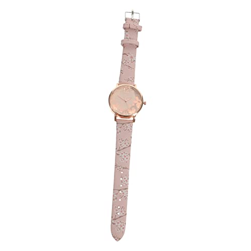 UKCOCO Anschauen Weibliche Armbanduhr Beobachten Uhr Für DREI-Zeiger-Uhr Mädchen-Armbanduhr Uhr Damen Exquisite Uhrenverzierung Damenarmbanduhren Damenuhr Frau Legierung Die Blumen von UKCOCO