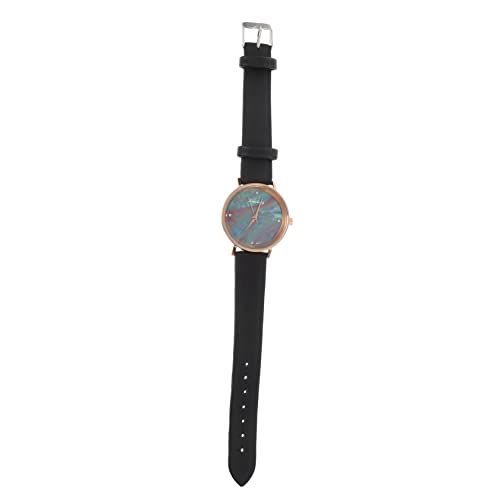 UKCOCO Alltagsuhr Uhr Damenuhren Schwarze Uhr Damenuhren Mädchenuhr Modeuhren Für Damen Damenuhr Damenuhr Lipgloss Schwarzer Quarz Miss Pearlescent Bling Watch Watch Elegant von UKCOCO